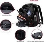 Swissdigital Design Circuit College Business Travel Backpack TSA Friendly Built in USB Charging RFID Protection Fits Laptops up to 15.6" Black (J14-BR) - Image 6